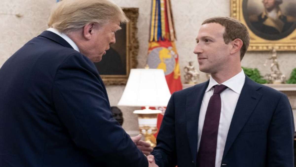 Zuckerberg liga para Trump e pede desculpas por erro do Facebook em foto viral