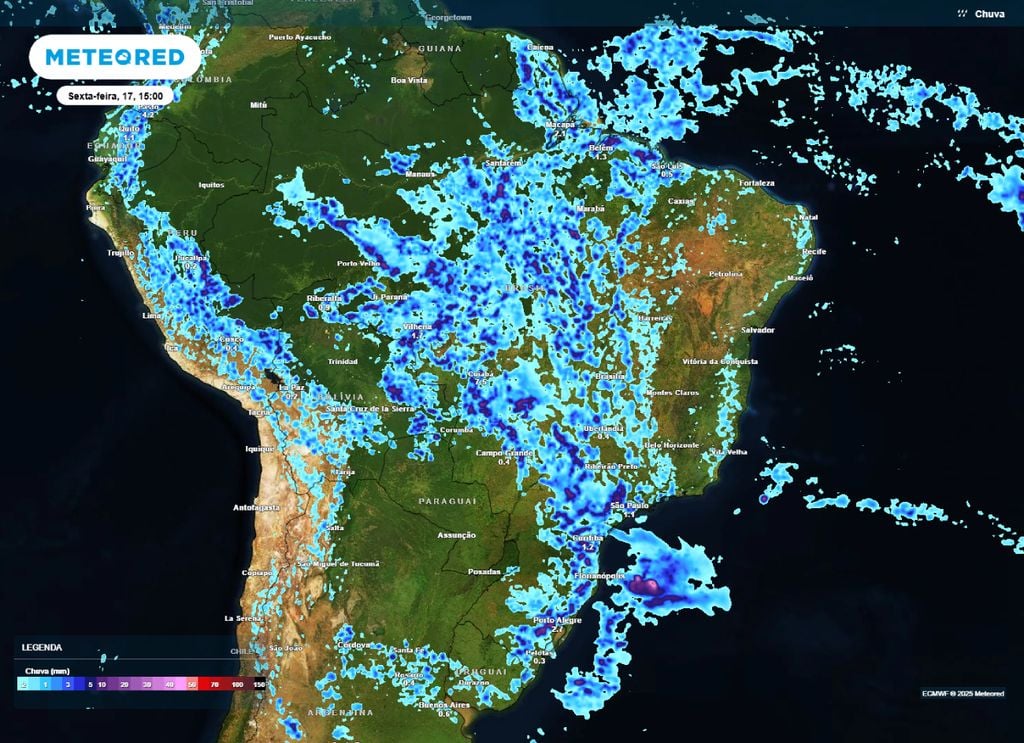 Alerta de chuvas intensas afeta 20 Estados do Brasil