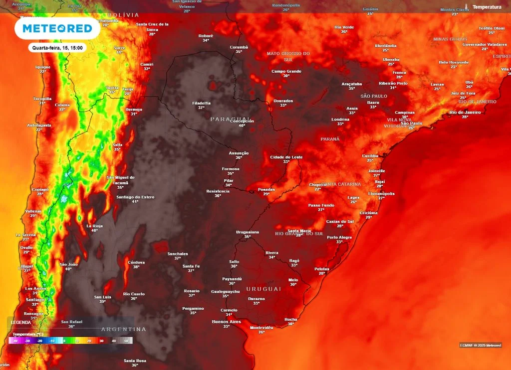 Calor extremo deve atingir o Brasil